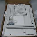 MARTY Kitchen Countertop Organizer Cabinet Shelf, 17x12.4 Large Spice Racks Counter Shelf Microwave Oven Rack Desktop Storage Organization for Kitchen, Office, Metal & Wood, White