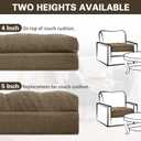 TANYOO Recliner Cushion for Elderly - Patented Dual Seat Cushion for Sagging Recliner Replacement Booster Cushion for Easy Get Up from Chair, Sofa & Couch, Relieves Long-Sitting Pain 20x20x4 Brown