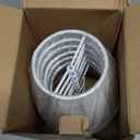 Ruiever 6pack Small Lampshades Clip On Bulb Fabric Lamp shade Bottom 5.9''x Top 3.54''xH 5.12'' for Chandeliers Wall Ceiling Table and Floor Lamps Eyes Protected Lampshades (White)