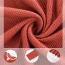 GRACE KARIN Women 2025 Fall Long Sleeve Shirts,Casual Crew Neck Colorblock Tunics,Waffle Knit Fashion Basic Tops (X-Large, Orange)