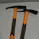 2pcs Garden Tools Comfortable Handle Hoes for Garden Work Carbon Steel Outdoor ToolsOrange
