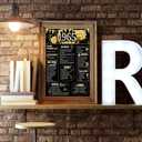 5 x ZZDWLDHA 59th Birthday Decorations for Women or Men, Classy Vintage Table Decor, Birthday Card Poster for Him or Her Turning 59 Years Old, Back in 1965Unframed