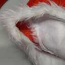 SOMSOC 5 Pack Women Mrs Claus Christmas Costume Set Velvet Dress with Belt Striped Over Knee High Socks Santa Hat Gloves 2XL