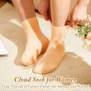 Geyoga 6 Pairs Fuzzy Socks Women Soft Fluffy Cozy Slipper Winter Warm Microfiber Plush Sleeping Socks Gifts for Valentines