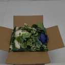 TOCHGREEN 4 Pack Artificial Eucalyptus Flower Garland with White and Blue Roses, Fake Rose Flower Greenery Garland Floral Vines for Wedding Home Party Table Runner Decor (Blue White, 4PCS)