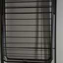 Clothes Drying Rack, Oversized Drying Rack Clothing with Height-Adjustable, Foldable Gullwings Metal Laundry Rack, Indoor Outdoor Use, No Assembly, Black