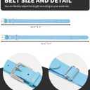 QBK Toddler Baseball Socks And Belt Youth Softball Tee Ball Combo Set for Boy Girl (2 Pairs of Socks & 1 Belt) (Blue)