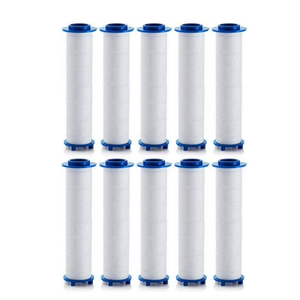 Showerhead Filters 11Pcs, Ion Shower Drops Head Filter, PP Cotton Filtered Shower Handheld, Filter Element Multiple Specifications, Suitable for Different Models of Shower Heads (White, 9cm/3.54in)