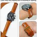 Vintage Leather Watch Band Quick Release Leather Strap For Men Women Handmade Extra Soft Watch Wrist Band Elegant Replacement Stainless Steel Strap 18mm 19mm 20mm 21mm 22mm
