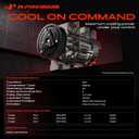 A-Premium Air Conditioner AC Compressor with Clutch Compatible with Dodge Dart 1.4L 2.0L 2.4L 2013-2016, Sedan, 6SBU16 Compressor
