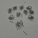 uxcell 10mm Head Dia. Round Knobs Pull Handle, Zinc Alloy Silver Tone, 9 pcs