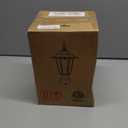 WISBEAM Outdoor Post Light, Pole Lantern, E26 Base 60W Max, Aluminum Housing Plus Glass, Wet Location Rated, ETL Qualified, Bulbs not Included, Black (1 Pack)