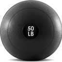 ProsourceFit Slam Medicine Balls 5, 10, 15, 20, 25, 30, 50lbs Smooth and Tread Textured Grip Dead Weight Balls for Strength and Conditioning Exercises, Cardio and Core Workouts (Classic - Black)