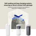 Airdeer L2 Automatic Trash Can, 8 Gallon Self Sealing and Self-Changing Smart Trash Can, Motion Sensor, Touchless Garbage can with lid for Kitchen Office, 6 Refill Bag Rings(White)