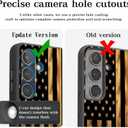 Phone Case Compatiable for Samsung Galaxy A16 5G,Slim Shockproof Protective Cover for Man Women Girl Boy Children,Wood Grain American Flag Fish