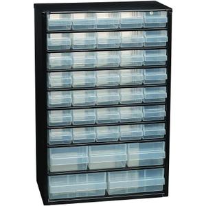 Raaco Steel Storage Cabinet, Tall 40-Drawer (C10-40)