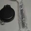 Retractable Dog Tie Out Cable and Stake- 30ft No Leash Retractable for Dogs 10-90lbs - 360 Rotate Dog Lead Reel for Courtyard, Camping & Outdoor Daily Walks Use (Black)