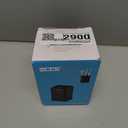 Zccz Toothbrush Holder, Countertop Marble Look Electric Toothbrush Toothpaste Makeup Brush Razor Holder Stand Bathroom Organizer with Detachable Tray (2 White Marble)