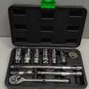 TecoTek 11-Piece Spark Plug Socket Set with 3/8" Drive Ratchet Handle, Spark Plug Gapper, Universal Joint and Extension Bar, 5/8", 3/4", 13/16", 14mm, 18mm, CR-V Sockets with Rubber Retaining Rings