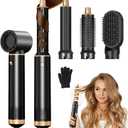 JINYAWA Hair Dryer Brush 5 in 1, Hot Air Brush Air Curler, Air Styler Hair Styler Without Heat Damage, Multistyler Blow Dryer Brush, Powerful Hair Styling Tools for Drying,Curl,Volumize and Straighten