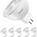 MR16 LED Bulbs, 50W Halogen Replacement, 2700K Warm White, Not Dimmable GU5.3 Bipin Base, 5W 12V Low Voltage Landscape Recessed Lighting Bulbs,10-Pack