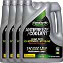 Hot Shots Secret Green Antifreeze/Coolant 1 Gallon (4 Pack)  50/50 Prediluted Heavy Duty SCA Extended Life, 150,000 Mile Formula