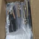 6PCS Adjustable Height Bed Support Legs, Heavy Duty Metal Bed Frame Support Legs, 7.3-12 inch Furniture Risers Replacement with Non-Slip Base for King Queen Slats/Furniture/Table/Couch/Sofa/Dresser