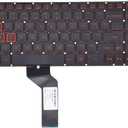 KBRPARTS Replacement Keyboard for Acer Nitro 5 AN515-51 AN515-31 AN515-53 AN515-52 AN515-53-52FA, AN515-42 AN515-41 AN515-41-19HM N17C1 N16C7 Series Laptop with Red Frame Backlit US Layout