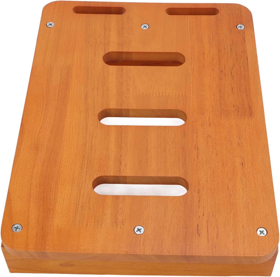 Pedalboard, Wooden Guitar Effects Pedal Board, Removable & Easy to Carry, with Cable Supply Pedalboard Set Guitar Accessories