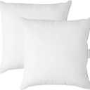 22x22 Pillow Insert - Pack of 2 White Decorative Pillow for Sofa Bed, Fluffy Inserts for Throw Pillows Covers for Bed,Euro Couch Pillows for Living Room