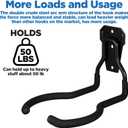 4pcs Weedeater Rack, Tool Hangers for Garage wall Mount Power Garage Hooks String Trimmer Hanger Garden Power Tool Hangers for Hanging Garages Storage Hooks wall Hook Utility Hook