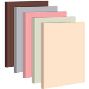 Tenceur 5 Pcs A4 College Ruled Notebook 8.5'' x 11'' Lined Journal 200 Pages Lined Artificial Leather Sketchbook for Writing Office School Business Home Gifts Supplies(Multi Color)