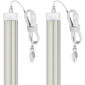 ELEKICO Led Shop Light, Super Bright 40W 5600lm 5000k Shop Light are 5 Times Brighter Than Cabinet Lights, Linkable 2ft Led Lights Fixture for Cabinet Garage Workbench 2-Pack