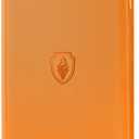 Premium Zip Card Binder, Fabmaker 9 Pocket Trading Card Binder, PU Cover Zipper Card Collection Album, Sturdy 360 Side-Loading Card Folder Holder for Game & Sports Cards, Orange (9 Pocket - 13.9" x 10.5")