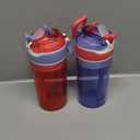Contigo Snack Hero 2-in-1 Bottle Set - 4oz Snack Compartment & 13oz Spill-Proof Water Bottle - Red & Blue