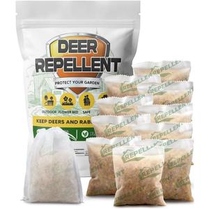 LAQDECDV Deer Repellent, Rabbits Repellent Outdoor, Deer Repellant for Garden, Deer and Rabbit Repellents for Plant, Deers Deterrent for Yard, Keep Deers Away from Flowers, Safe and Easy to Use-10P