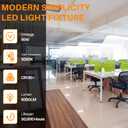 4FT LED Wraparound Light Fixture, Ultra Slim LED Shop Lights for Garage, 50W/6000LM/5000K, 4 Foot Flush Mount Ceiling Wrap Light for Office Kitchen, Fluorescent Tube Replacement, 4 Pack