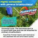 weed eater head Trimmer Head Fuss Free string trimmer Nylon Cord Quick and Easy to Cutter No Disassembly Required Compatible with Most Engines & Electric Grass Trimmers Universal Replacement