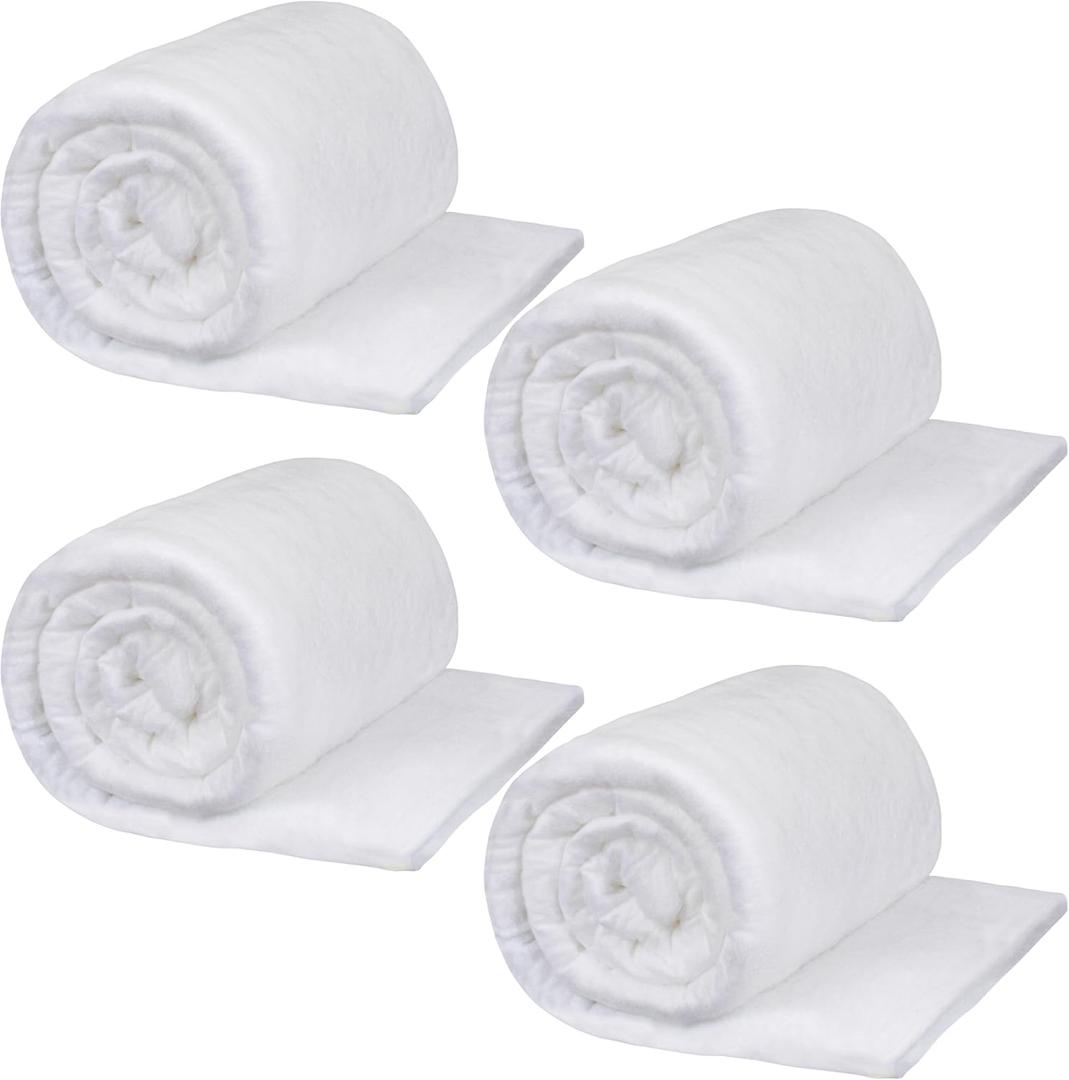 Palonu Snow Blanket, 2 Roll 3 x 8 Ft Artificial Snow Blankets for Christmas Decorations - Thick White Soft and Fluffy Fake Snow Cover for Under Tree Xmas Decor, Holiday and Winter Village Displays