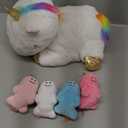 KMUYSL Toys for Girls Ages 0 1 2 3 4 5 6 7 8+ Years - Unicorn Mommy Stuffed Animal with 4 Baby Unicorns in Her Tummy, Soft Unicorn Plush Toys Set, Christmas Birthday Gifts for Baby, Toddler, Kids