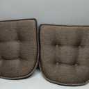 Non-Slip Chair Cushions, Assembled in USA, U-Shaped Skid-Proof Seat Pads for Dining Room, Kitchen, Office, 15"x16", 2 Pack