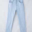 Sidefeel Women's Jeans High Waisted Strechy Straight Legs Boyfriend Denim Pants with Pockets L Light Blue Size 6 Short (Blue)