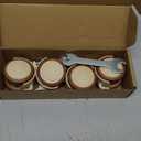 NERILEE 2" Stem Casters Replacement Casters 4Pcs Threaded Swivel Furniture Caster Wheels with Brakes 90Lbs (M8-1.25 x 15mm)