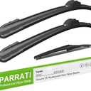 PARRATI 3PCS Windshield Wiper Blades for RAV4 2019-2023 - Exact Fit Replacement Front and Rear Wipers - 26+16+12 | All-Season Durability - Quiet & Streak-Free Wiping - Easy Installation