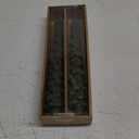 Creative Co-Op Unscented Tree Shaped Taper Candles, Evergreen, Boxed Set Of 2 (10")