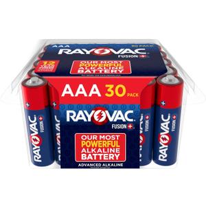 Rayovac Fusion AAA Batteries (30 Pack), Triple A Alkaline Batteries