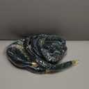 Fumete 6 Pieces Velvet Stanchion Rope Bulk 4 Feet Party Crowd Control Barrier Safety Velvet Rope with Gold Hook for Movie Theater Opening, Hotel, Carpet, Not Include Stanchion Post (Dark Green)