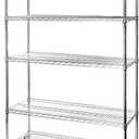 Seville Classics UltraDurable Heavy Duty NSF Solid Steel Wire Rack Storage Unit Organizer for Garage, Warehouse, Office, Restaurant, Classroom, Kitchen, 5-Tier Shelving, 48" W x 18" D