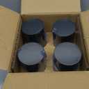 4 Pack Torch Canisters,16oz Replacement Torch Refillable Canisters with Wicks,Caps, Outdoor Citronella Fuel Torch Canister for Luau Party, DIY Garden Decor.