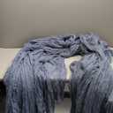 10 Pack Dusty Blue Cheesecloth Table Runner 6FT Boho Gauze Fabric Table Runner Vintage Rustic Sheer Runners for Wedding Party Bridal Baby Shower Long Table Decorations (21"x72")